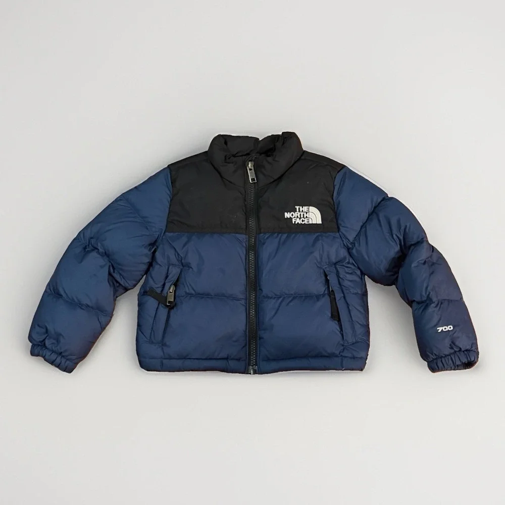 The North Face Infant 1996 Retro Nuptse 700 Fill Down Puffer Jacket Blue 2T